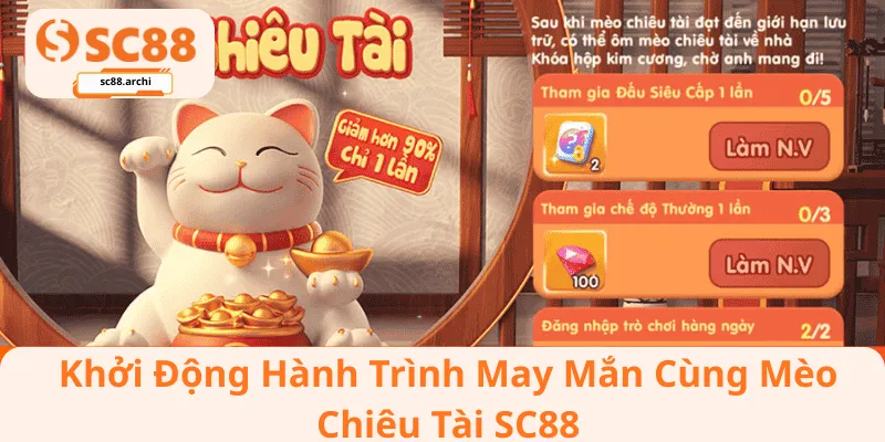 Khởi Động Hành Trình May Mắn Cùng Mèo Chiêu Tài SC88